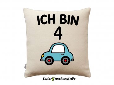 Plotterdatei Auto Geburtstag Zahl auf Kissen Beispiel